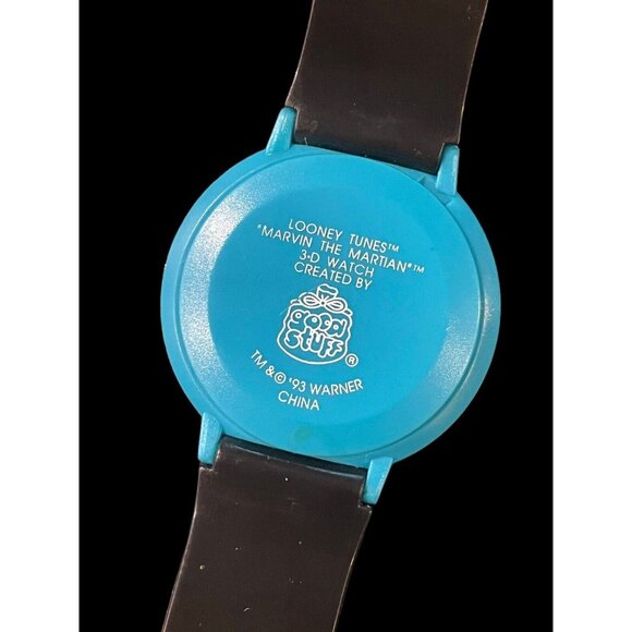 1993 Looney Tunes Marvin the Martian Greeting Earthlings 3D Watch New Battery - Picture 2 of 6